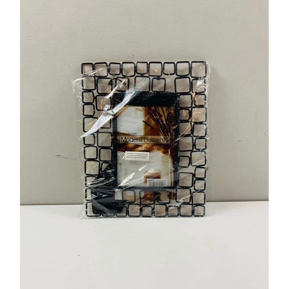 Brand New Black Geometric Photo Frame